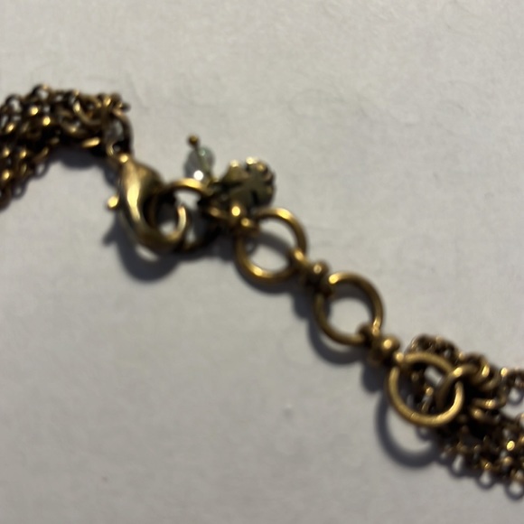 Lucky Brand brass tone multi strand necklace - Picture 4 of 6